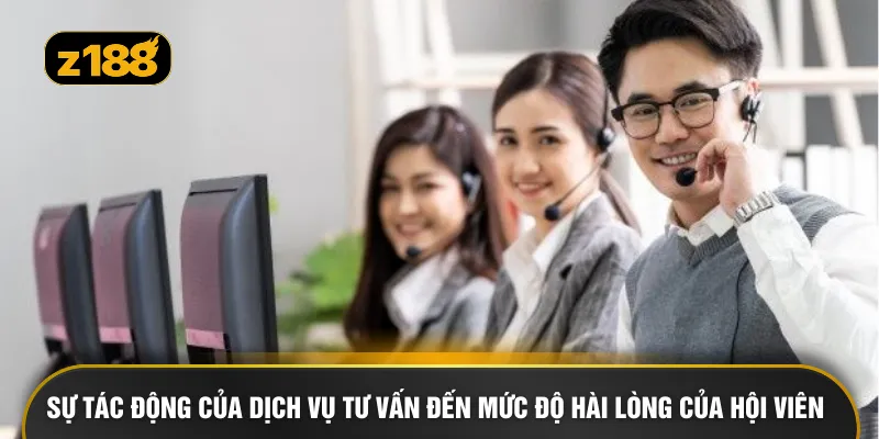 Sự tác động của dịch vụ tư vấn đến mức độ hài lòng của hội viên